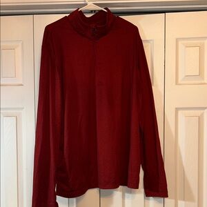 32 Degrees Men's Zip-Up Sweater - Deep Red